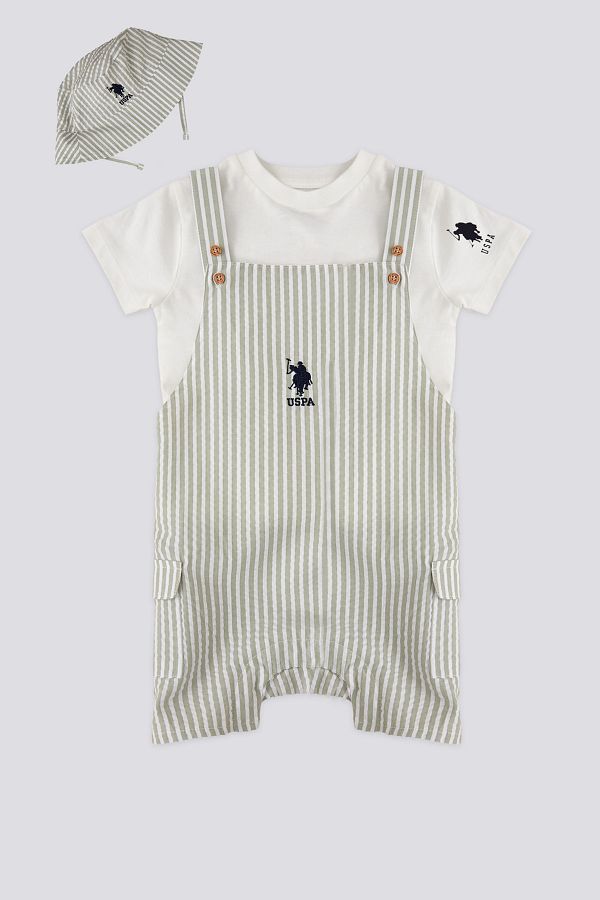 U.S. Polo Assn.-Baby Boy Short Sleeve Hat Set of 3 50303393 -Vr071 1