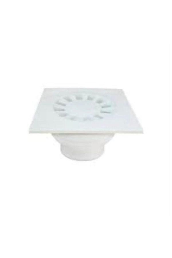 Egeyıldız-Plastic Floor Strainer Bathroom Drain Pipe 50 Pieces with Bottom Outlet 10*10 1