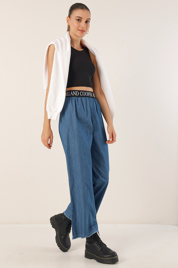 Bigdart-6469 WIDE LEG JEANS TROUSERS - Dark Blue 1
