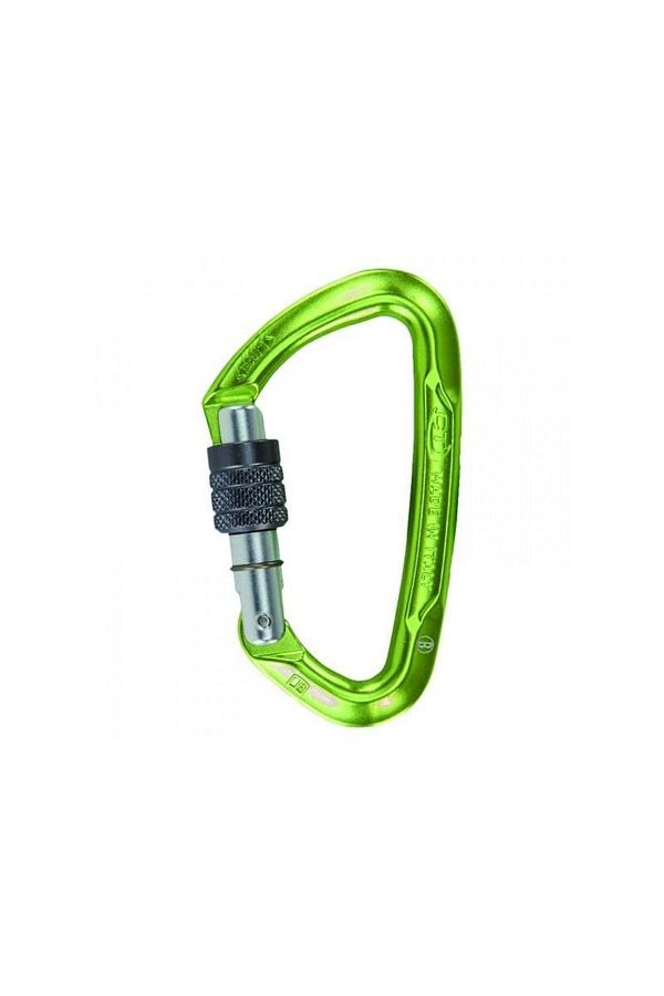 Climbing Technology-Lime CT Locked Green Carabiner 1