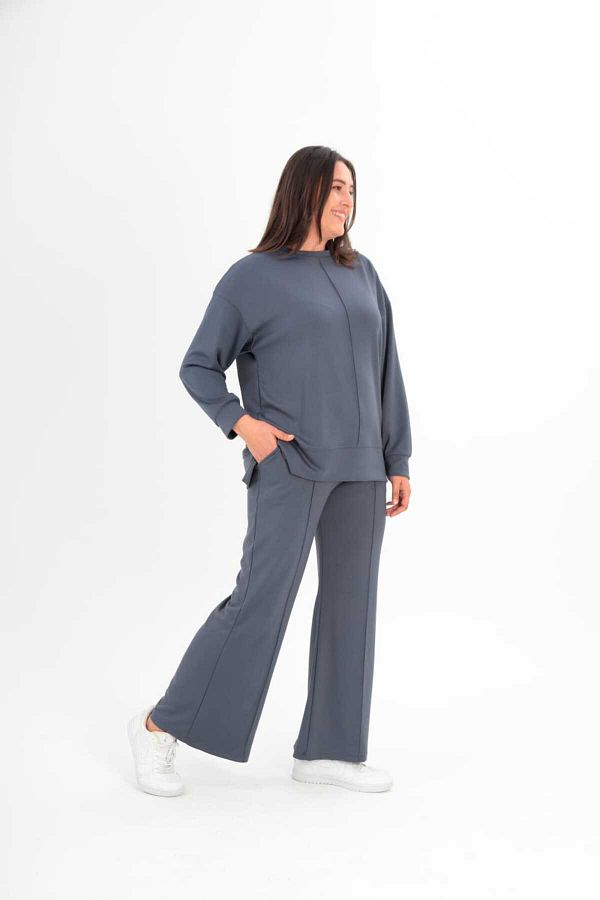 Wide leg tracksuit set clearance