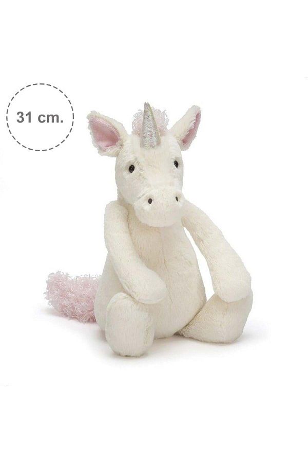 Jellycat-Unicorn Patterned Shy - Medium Size 31 cm 1