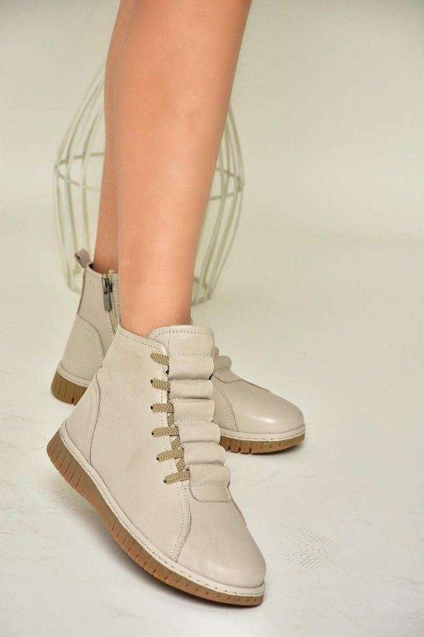 Fox Shoes-Τ 555366203   Γυναικείες μπότες Comfort Orthopedic Sole από γνήσιο δέρμα Mink 1