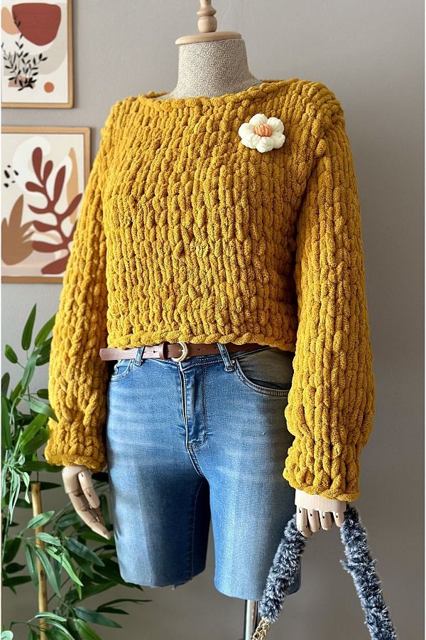 Puffy chunky sweater new arrivals