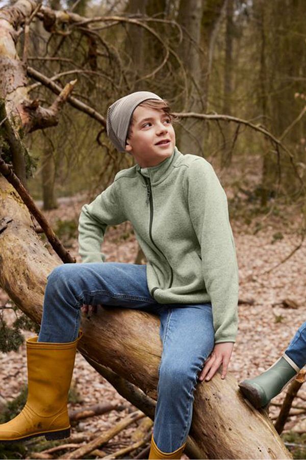 Tchibo Kids Boy Slip on Ankle Chelsea Rain Boots Olive Trendyol