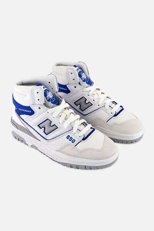 New Balance-Men BB650RWI High Sport Shoes, White/Blue 1