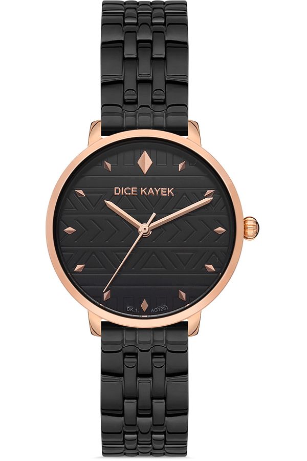 Dice Kayek Watch Black Black Trendyol