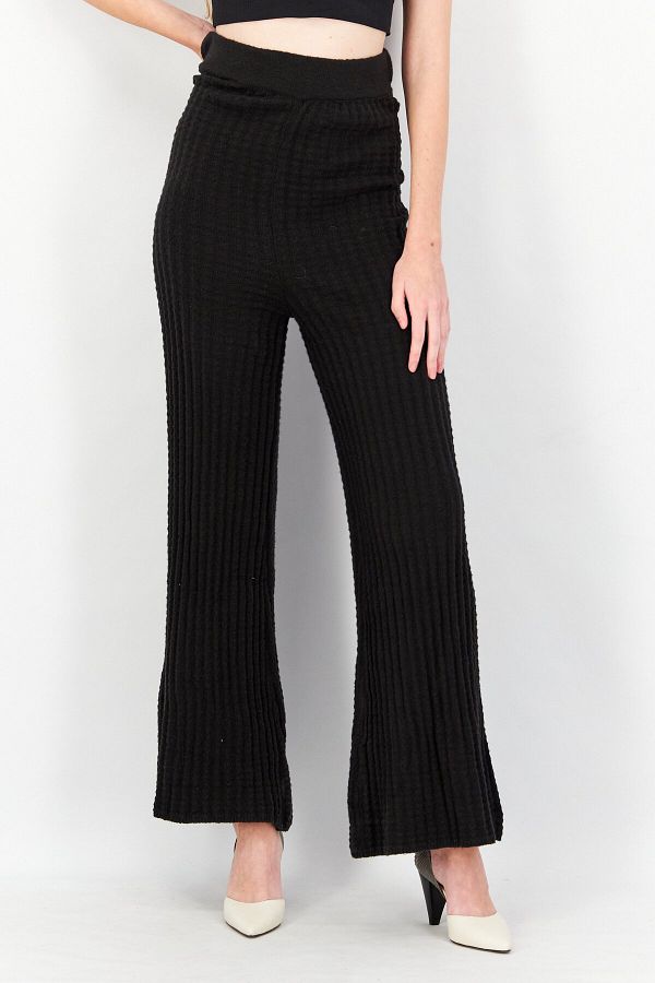 Jeannie Mai x INC-Women Wide Leg High Rise Pull On Pants, Black 1