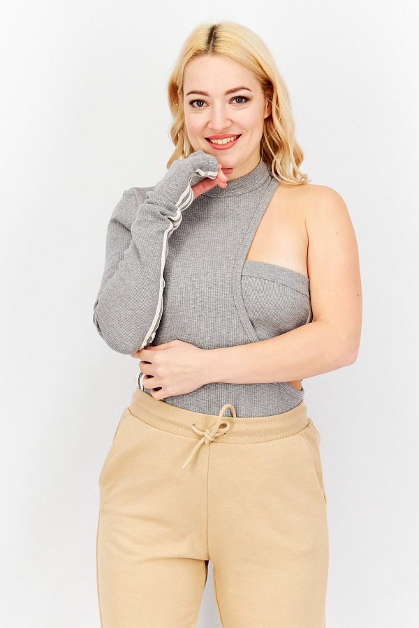 Adidas grey bodysuit discount