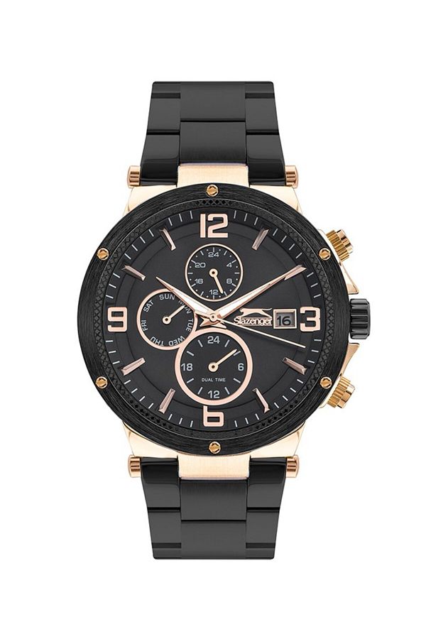 Slazenger Sl.09.2160.2.01 Quartz Steel Black 46 mm Men s Wristwatch Trendyol