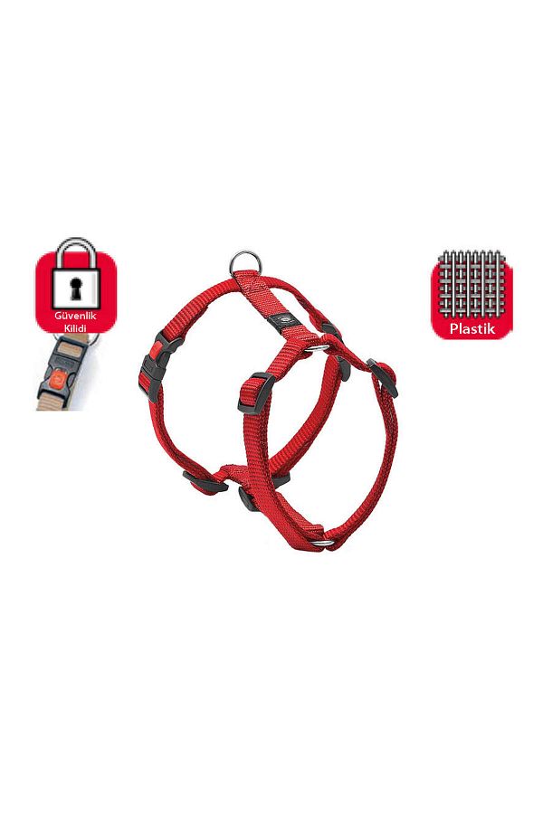Karlie-Karlıe Lockable Chest Collar L 65-100cm Red 650141 1