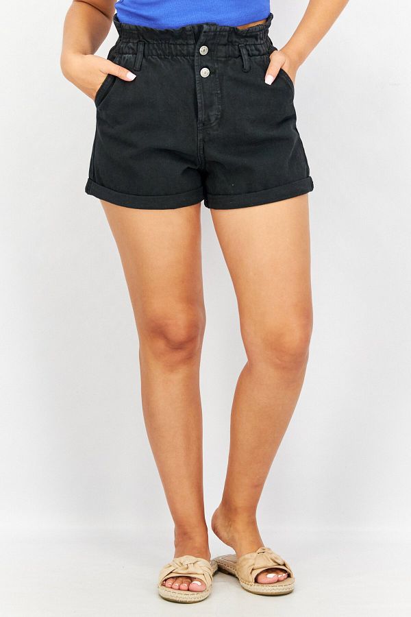 Don t Call Me Jennyfer Women Solid Denim Shorts Black Trendyol