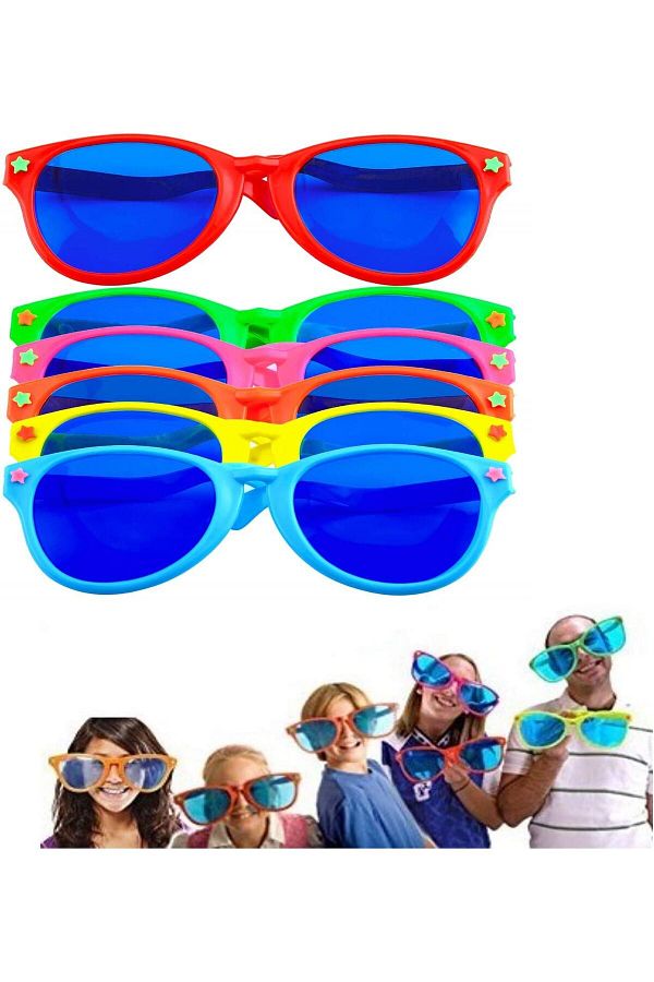 colezium 6 Colorful Large Party Glasses 27x9 cm Trendyol
