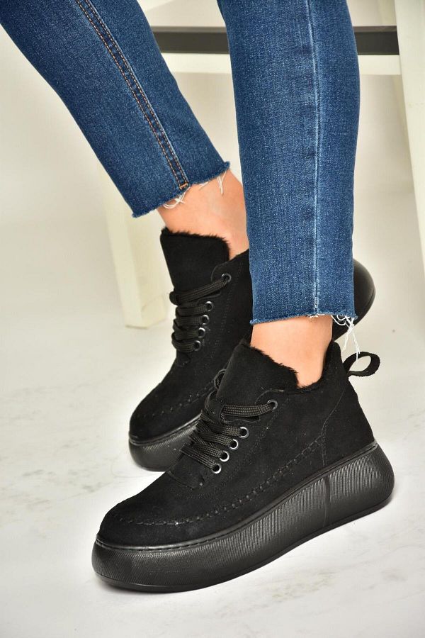 Thick soled black shoes online