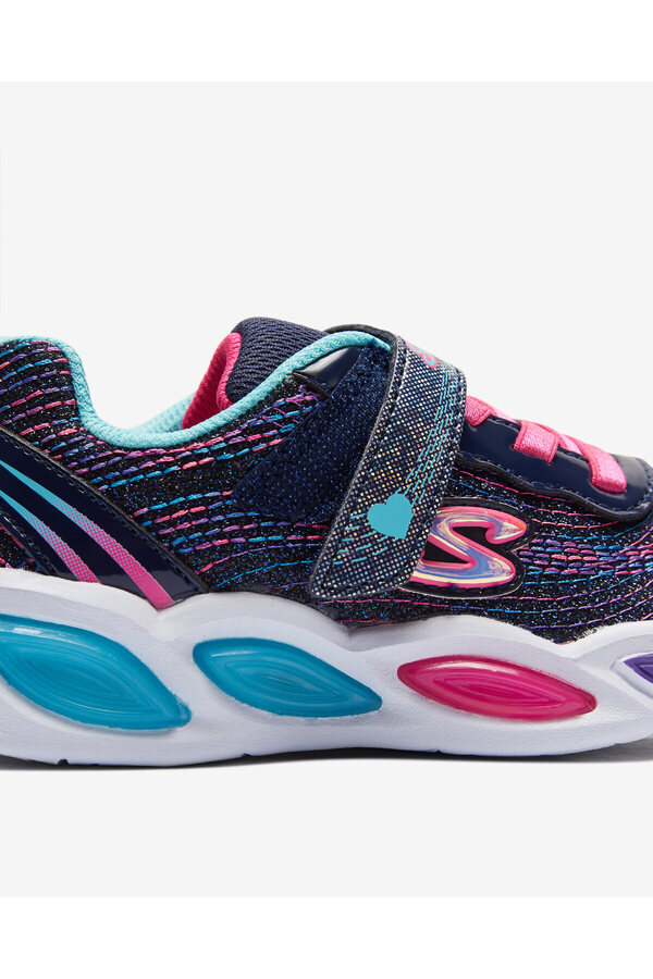 Skechers Shimmer Beams حذاء رياضي متوهج للفتيات الصغيرات باللون