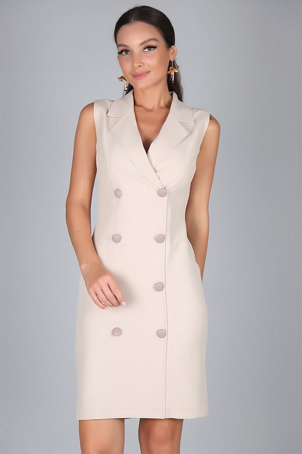 Sleeveless jacket dress shop
