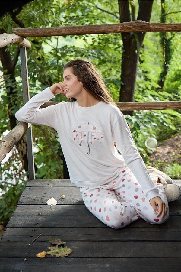 Ladies thermal pajama sets outlet