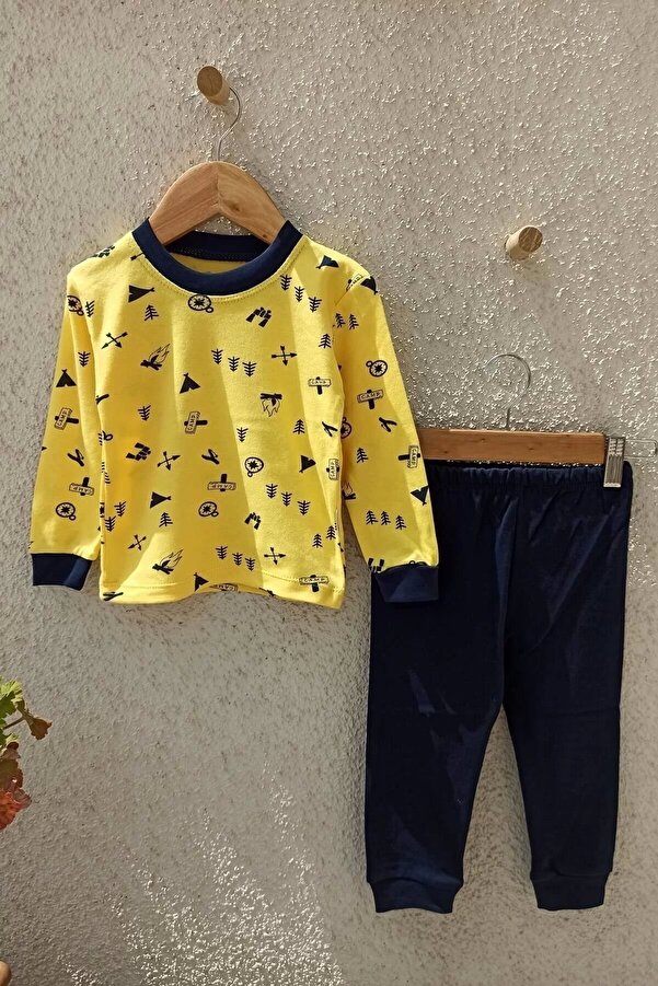 Genel Markalar Camp Desenli Pijama Takımı