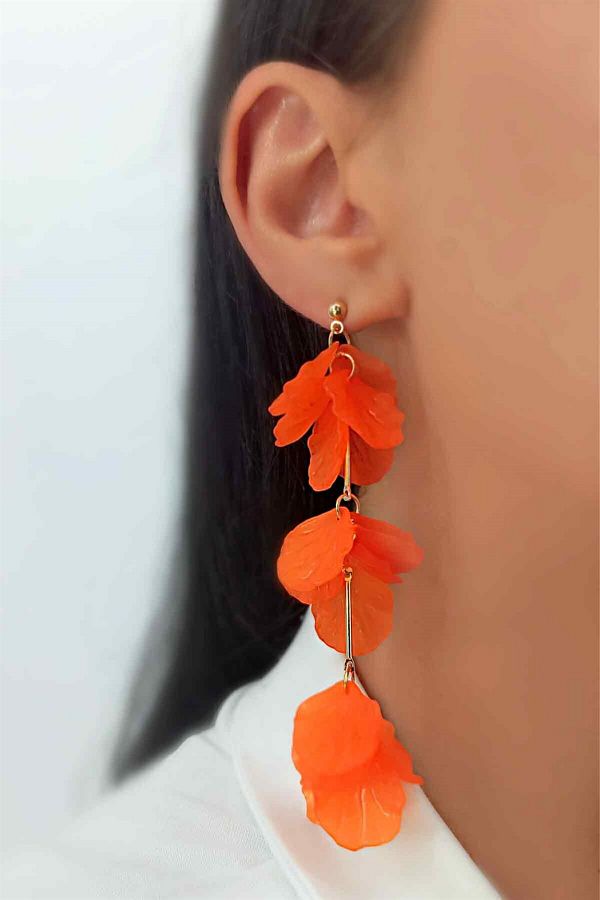 Long leaf earrings top