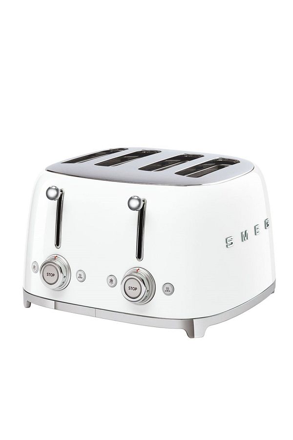 SMEG-محمصة الخبز البيضاء - Tsf03wheu، 4 فتحات 1
