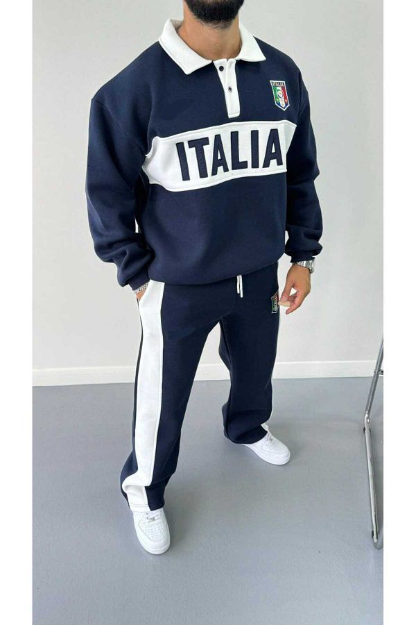ozcelf Italy 3 Thread Corded Oversize Baggy Tracksuit Set Trendyol