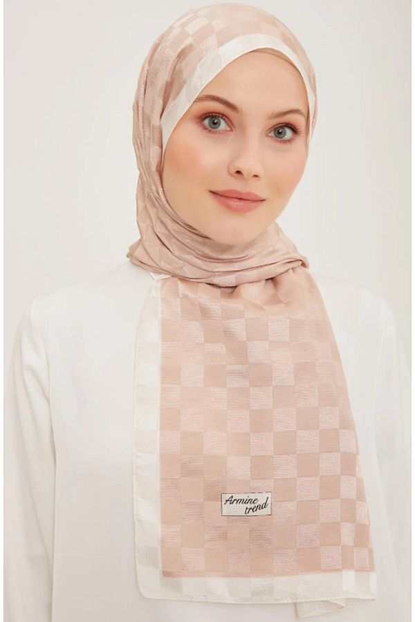Armine-Trend B.Janjan Shawl 08 - Powder Checkerboard Pattern 1