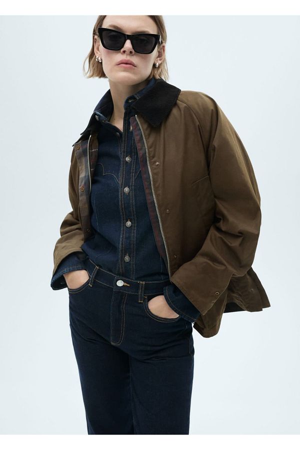 MANGO Woman-Looking Parka with a Short Candle 1