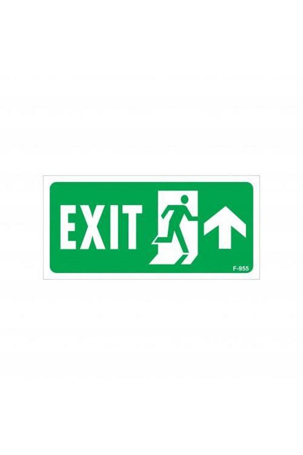 Bigelal-Exit Up Right Arrow Mark Warning Sign 17.5x25 CODE: 955 1