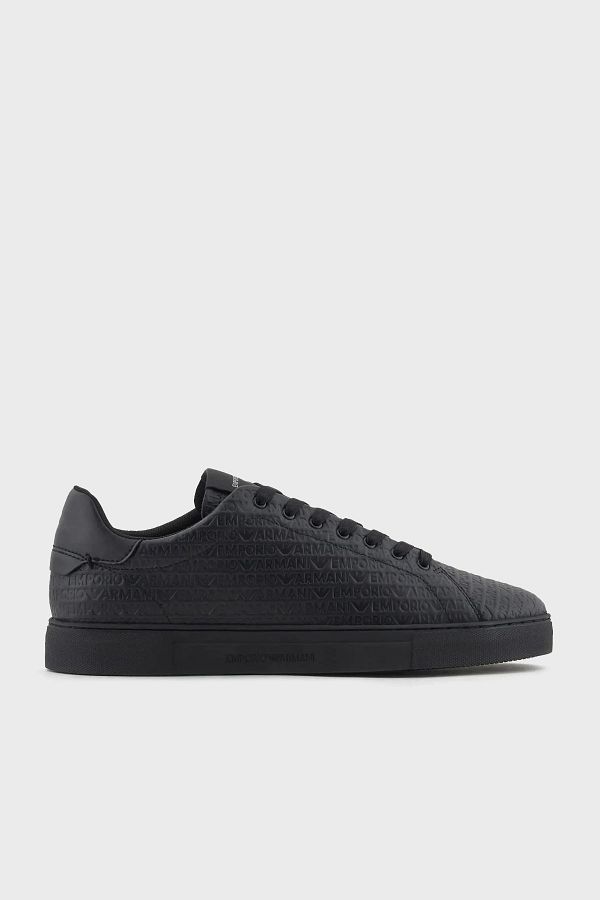 Emporio Armani Leather Logo Sneakers Men's Shoes X4X670 Xd432 00002 -  Trendyol