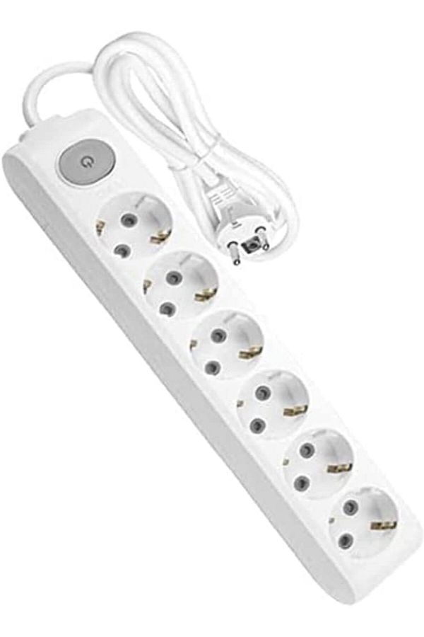 STOREMAX-Multi-Let 6 Switch-Grounded Wired Switch 3m Socket 1