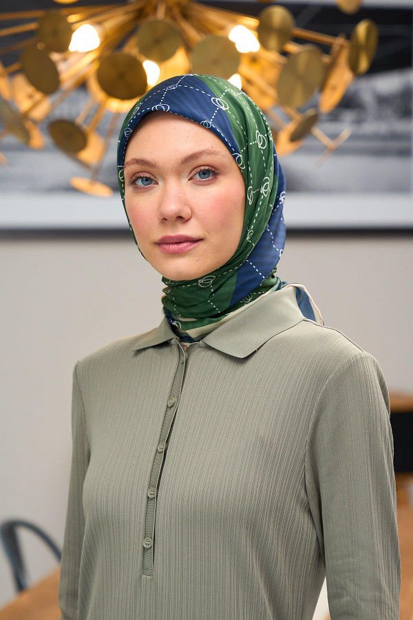İpekhan-Harmony Collection Soft Scarf Dark Green 1176-05 1