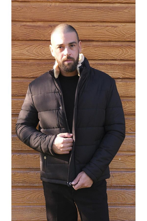 Slim fit fur coat store