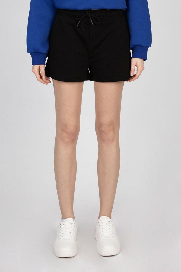 Hiccup-High Waist Zippered Shorts 1