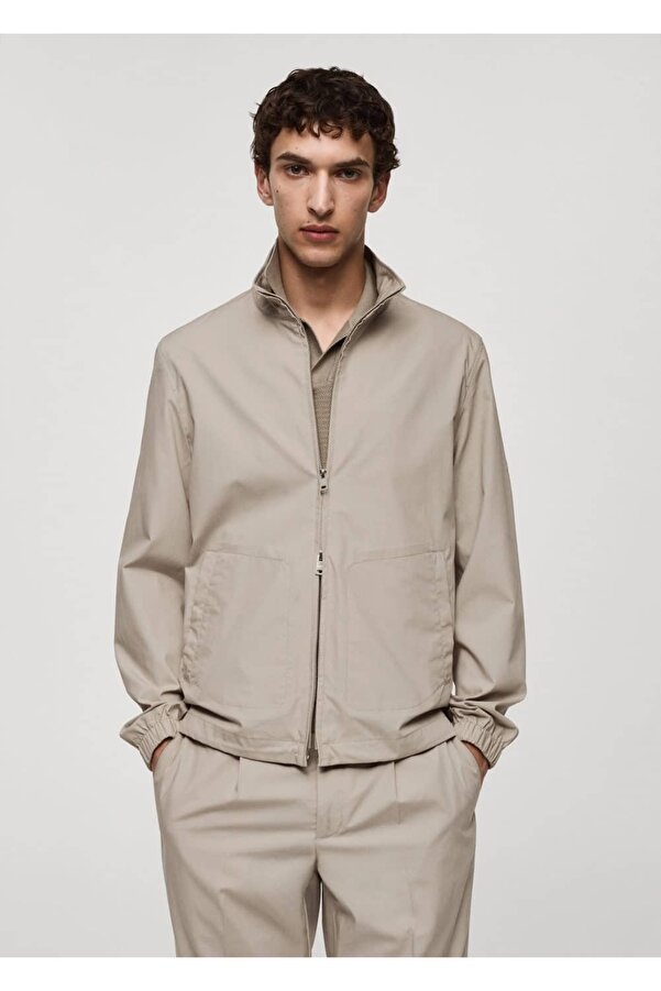 MANGO Man Jacke aus Lyocell mit Reißverschluss- Trendyol