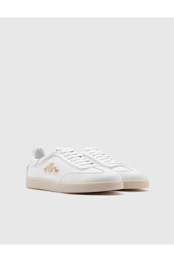 İLVİ-Men's White Sneakers - Renato Genuine Leather 1