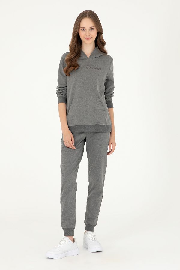 U.S. Polo Assn.-Women's Anthracite Melange Sweatpants 50296925 -Vr081 1