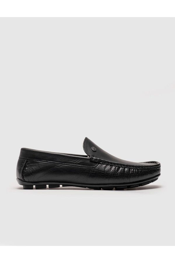 Cabani-Black Genuine Leather Men's Loafer 1