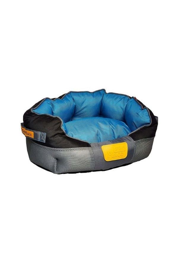 Gigwi Canvas Fabric Cat and Small Breed Dog Bed Blue Black 37X33X18 cm Trendyol