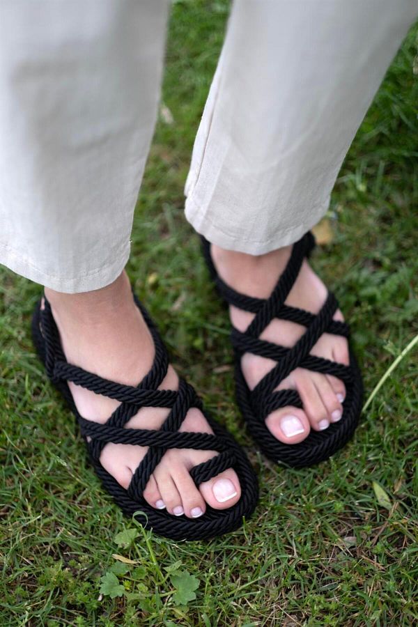 Thin sole sandals hot sale