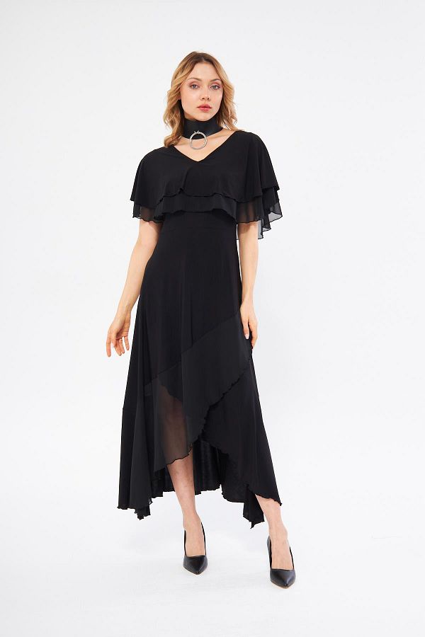 Long angel sleeve dress top