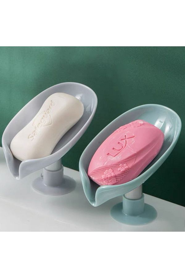 SUNUP-Practical Suction Cup Soap Dispenser with Water Drain, Waterproof Solid Soap Dispenser with Suction Cup 1