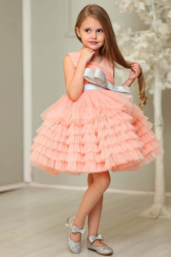 Salmon cocktail dress cheap