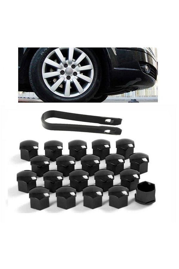 CMEPARTS-Seat Leon Wheel Cover - Password-Free Set (Black) 1Z 0601173   Compatible with 2013-2016 Model Vehicles 1