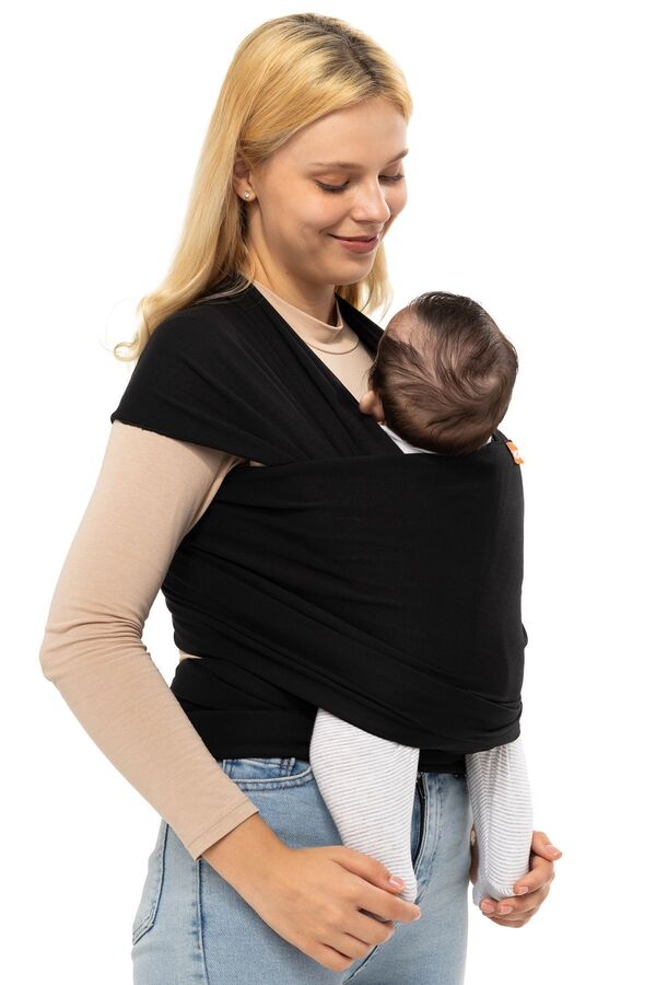 Noone Güvenlik Sertifikalı Wrap Sling, Bebek Taşıma Şalı, Bebeklere Uygun Premium Kumaş, Bebek Sling