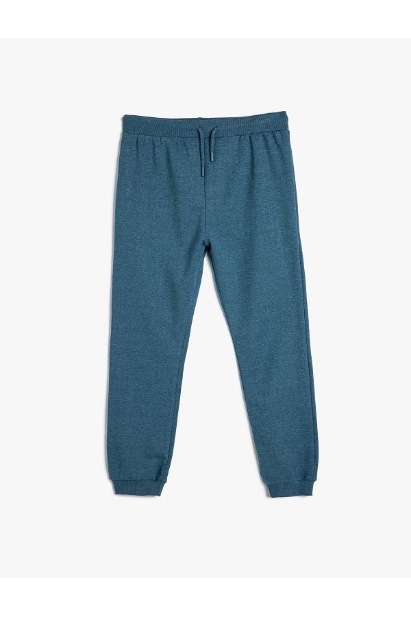 Koton-Basic Jogger Sweatpants with Tie-Up Waist and Pockets 1