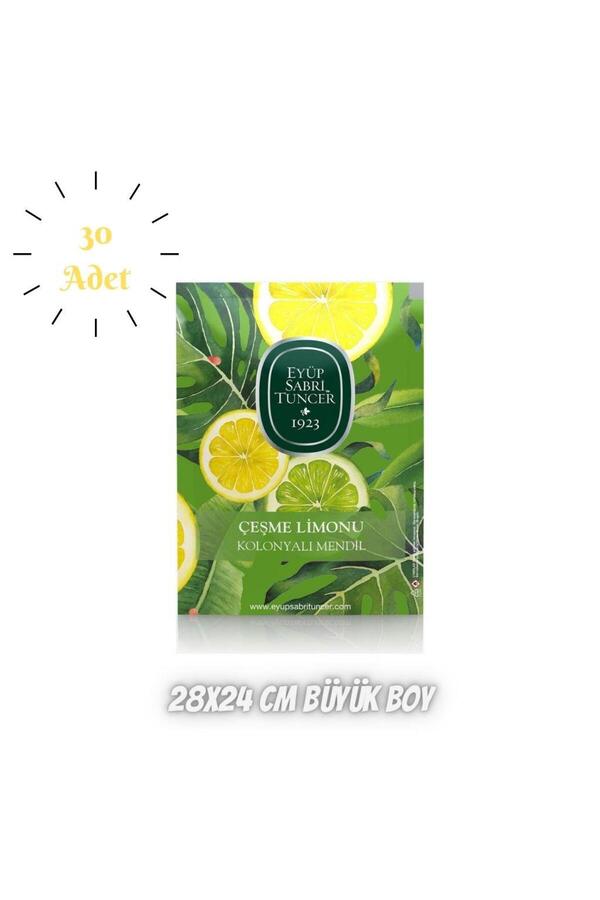 Eyüp Sabri Tuncer Kolonyalı Mendil 30 Lu - Çeşme Limonu