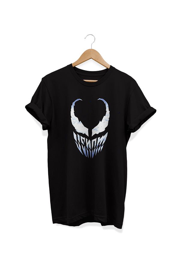 remonz-Venom Printed - 100% Cotton Crew Neck Oversize T-Shirt, μεγάλο μέγεθος 1