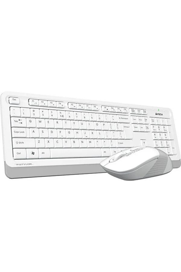 A4 Tech-Fg1010 Wireless White Q Keyboard Mouse Set 1