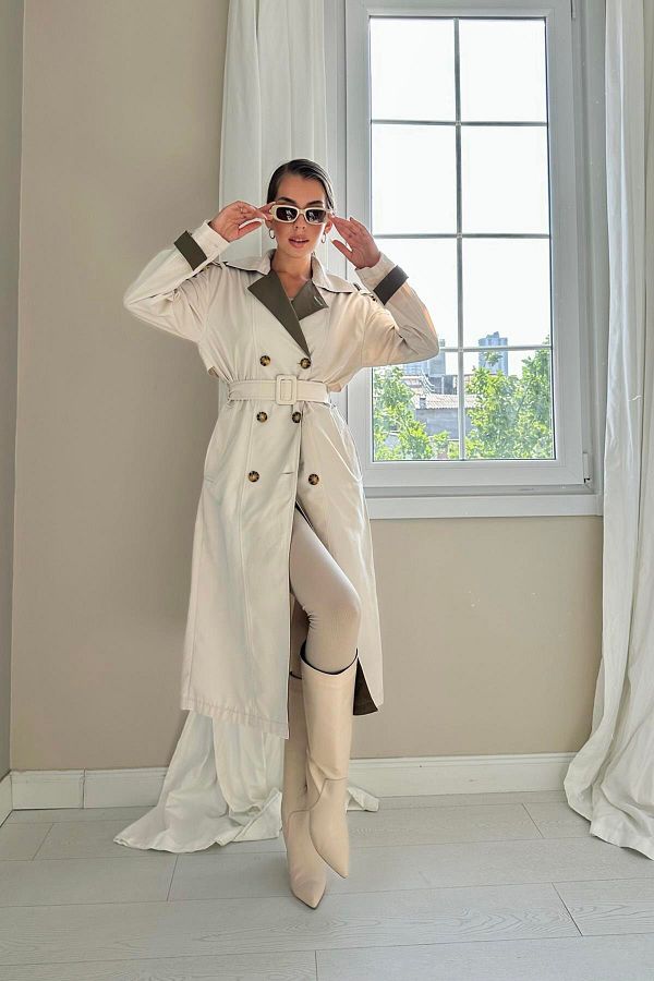 Trench coat belt back on sale