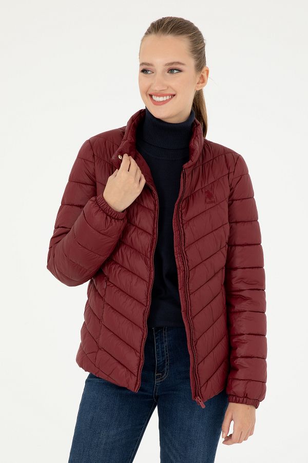 U.S. Polo Assn. Women s Burgundy Coat 50292657 Vr014 Trendyol